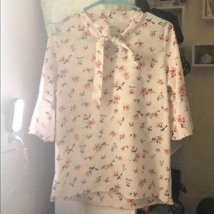 Like new cherry blossom bow butterfly sleeves